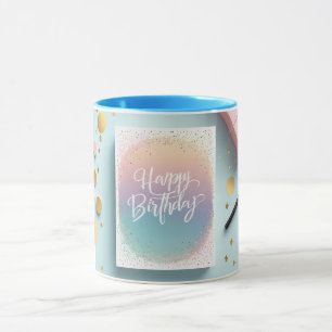 Happy Birthday Minimalistisch Chic Style Tasse