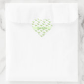Happy Birthday Mint Green Hearts Sticker (Tasche)