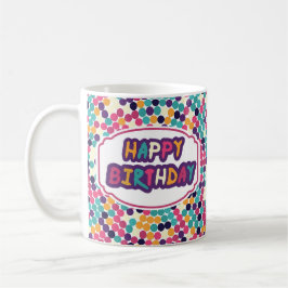 Happy Birthday mit benutzerdefinierten Text roten  Kaffeetasse