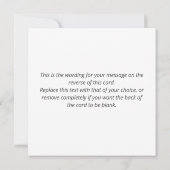 Happy Birthday mit lustiger Sheep Design Illustrat Karte (Rückseite)