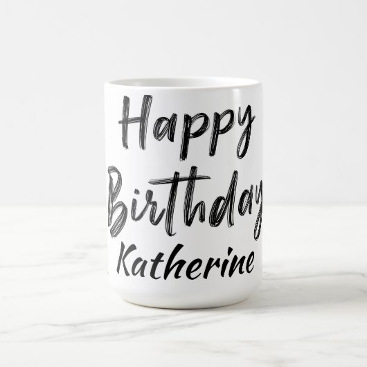 "Happy Birthday" mit Playful Geometric Confetti Kaffeetasse (Mittel)