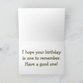 Happy Birthday mit Poppies Karte (Innenseite)