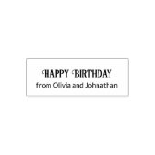 Happy Birthday mit von Names Template Permastempel (Design)