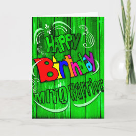 Happy Birthday Mito Warrior Karte