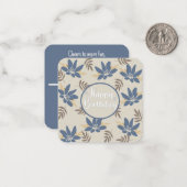 Happy Birthday Mitteilungskarte (Vorderseite/Rückseite Beispiel)