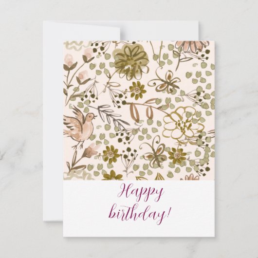 Happy birthday! mitteilungskarte (Vorderseite)