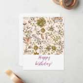 Happy birthday! mitteilungskarte (Vorderseite/Rückseite Beispiel)