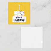 Happy Birthday Mitteilungskarte (Vorne/Hinten)