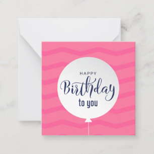 Happy Birthday Mitteilungskarte