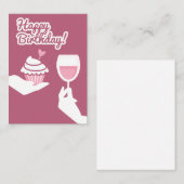 Happy Birthday Mitteilungskarte (Vorne/Hinten)