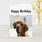 Happy Birthday Mittelalter über den Hügel Spaß Hun Karte (Gelbe Blume)