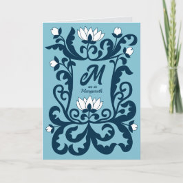 Happy Birthday mittelalterliche Blumenschreiben Ra Karte