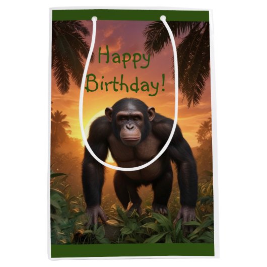 Happy Birthday Mittlere Geschenktüte (Vorderseite)
