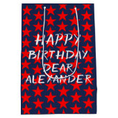 Happy Birthday Mittlere Geschenktüte (Rückseite)