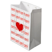 Happy Birthday Mittlere Geschenktüte (Rückseite Schrägansicht)