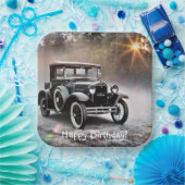 Happy Birthday Model A Car Pappteller (Party)