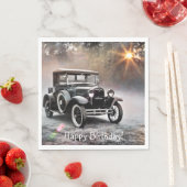 Happy Birthday Model A Car Serviette (Beispiel)