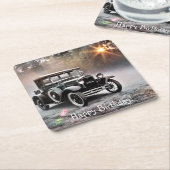 Happy Birthday Model A Car Untersetzer (angewinkelt)