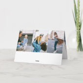 Happy Birthday Modern Foto Karte (Rückseite)