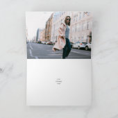 Happy Birthday Modern Foto Karte (Innenseite)