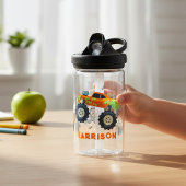 Happy Birthday Modern Monster Car Trucks Name Trinkflasche