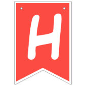 Happy Birthday Modern Simple Cool Photos Wimpelkette (Zweite Fahne)