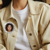 Happy Birthday Modern Simple Custom Foto Button