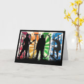 Happy Birthday modernen Mann Karte (Gelbe Blume)