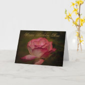 Happy Birthday Mom Greeting Card Karte (Gelbe Blume)