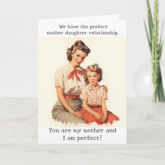 Happy Birthday Mom Mother Humor Funny Karte (Vorderseite)