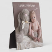 Happy Birthday Mommy Custom Baby Foto Fotoplatte (Seite)