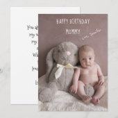 Happy Birthday Mommy Feiertagskarte (Vorne/Hinten)