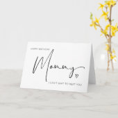 Happy Birthday Mommy from Baby Bump Schwangerschaf Karte (Gelbe Blume)