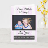 Happy Birthday Mommy Personalisiert Foto Card Karte (Gelbe Blume)