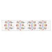 Happy Birthday Monkey Cupcake Table Runner Kurzer Tischläufer (Horizontal)