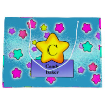 Happy Birthday Monogram mit Hübschen Pastelstars