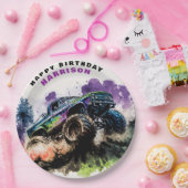 Happy Birthday Monster Truck Smash Crash Boy Pappteller (Party)