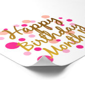 Happy Birthday Month Poster (Ecke)