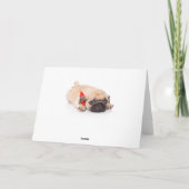 Happy Birthday Mops Puppy Dog Card Karte (Rückseite)