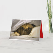 Happy Birthday Mops Puppy Dog Grußkarte Karte (Rückseite)