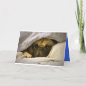 Happy Birthday Mops Puppy Dog Grußkarte Karte (Rückseite)