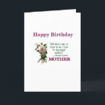 Happy Birthday Mother AR Card Karte<br><div class="desc">Christliche Geburtstagskarte für Mutter!   Enthält Bibelverse und -Text im Inneren.</div>