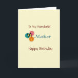 Happy Birthday Mother Card Karte<br><div class="desc">Christliche Geburtstagskarte für Mutter!   Enthält Bibelverse und -Text im Inneren.</div>