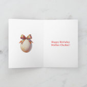 Happy Birthday Mother Clucker | Funny Chicken Pun Karte (Innenseite)