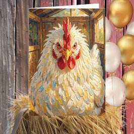 Happy Birthday Mother Clucker | Funny Chicken Pun Karte