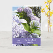 Happy Birthday Mother Hydrangea Flowers Karte (Gelbe Blume)