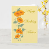 Happy Birthday Mother Karte (Gelbe Blume)