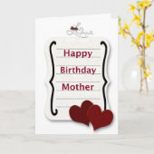 Happy Birthday Mother Liebe Note Karte (Gelbe Blume)
