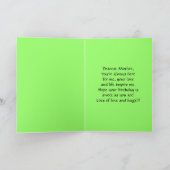 Happy Birthday Mother Lily of the Valley Karte (Innenseite)