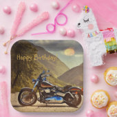 Happy Birthday Motorrad Pappteller (Party)